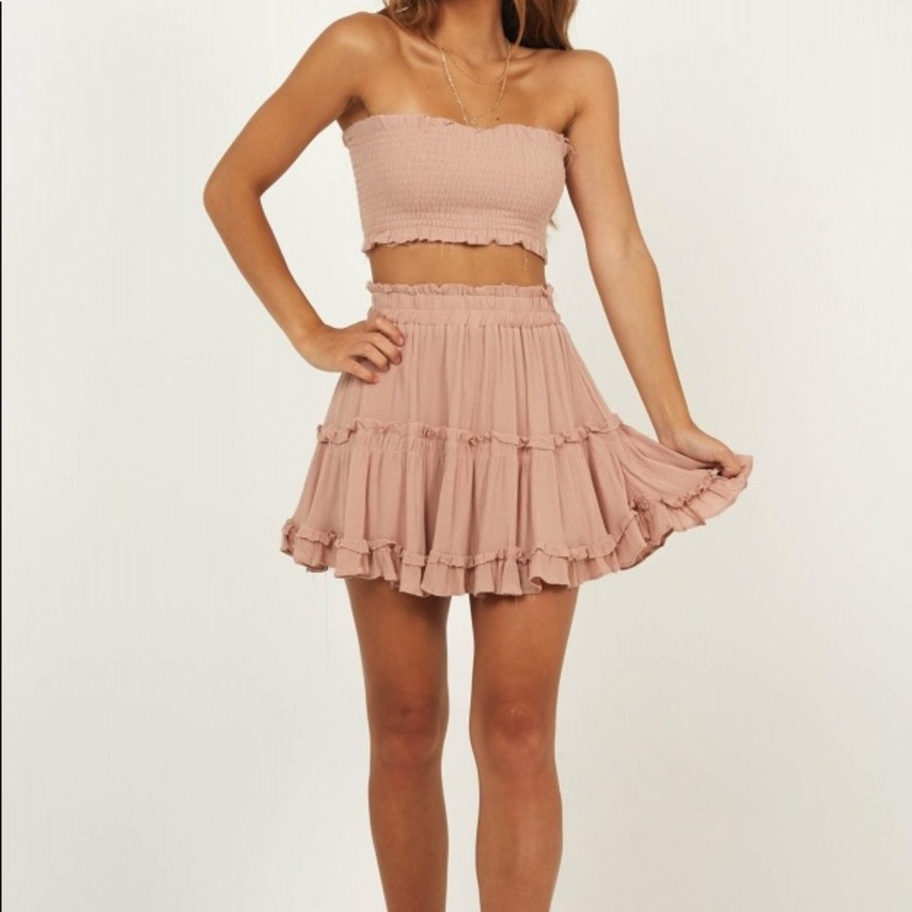 Outside The Line Two Piece Set In Mocha size XS